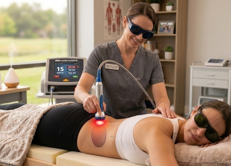 Class IV Laser Therapy treatment at Reset Wellness & Aesthetics